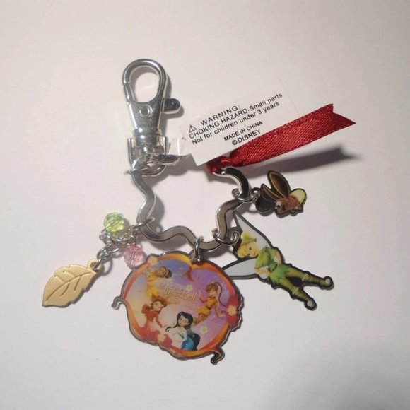 Collectible DISNEY Tinkerbell and Peter Pan Purse Charm or Key Chain with clasp - Picture 3 of 5